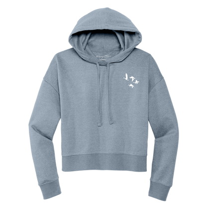 Mary Oliver Womens One Wild and Precious Life Cropped Hoodie
