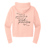 Mary Oliver Womens One Wild and Precious Life Cropped Hoodie