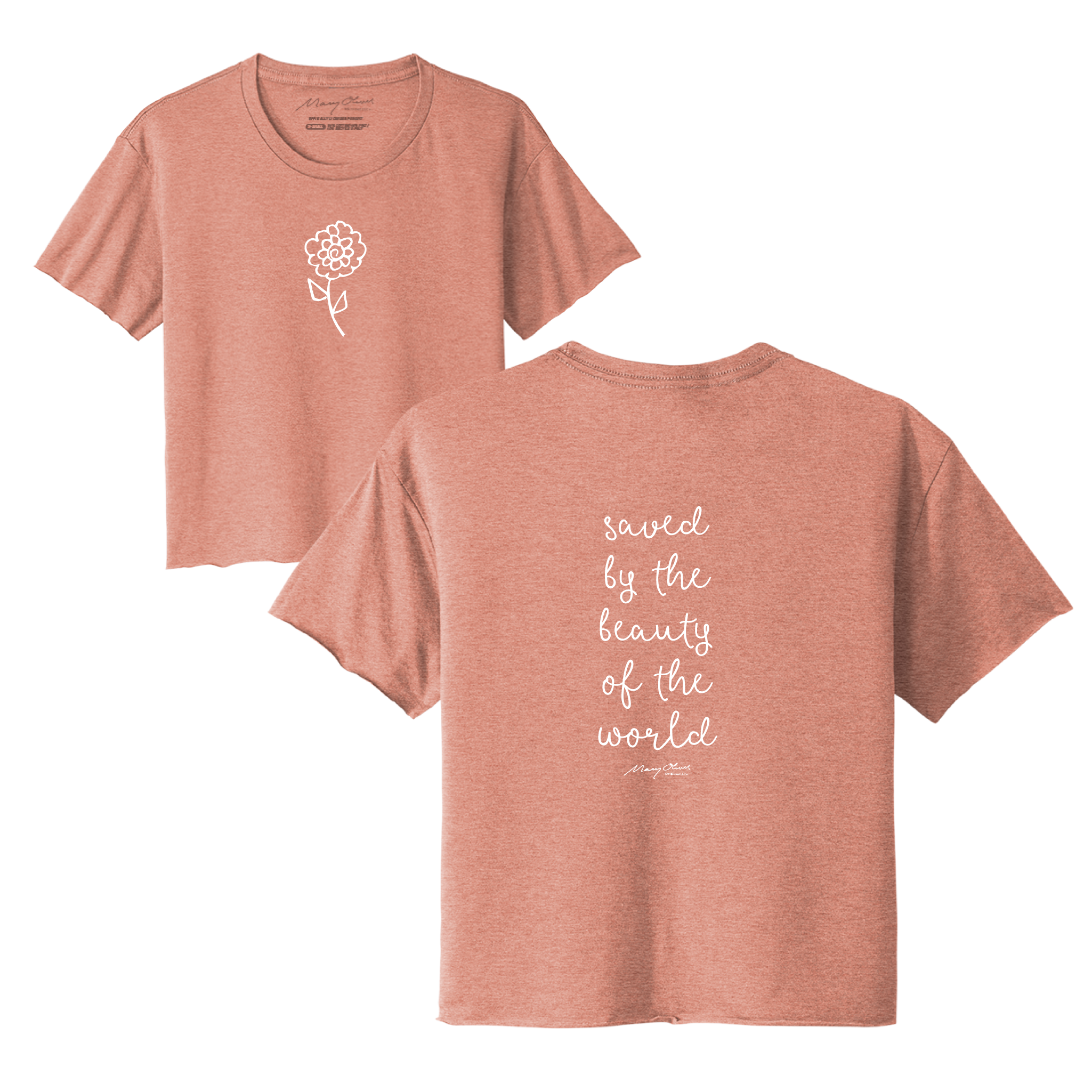 Mary Oliver Womens Saved Cropped T-Shirt