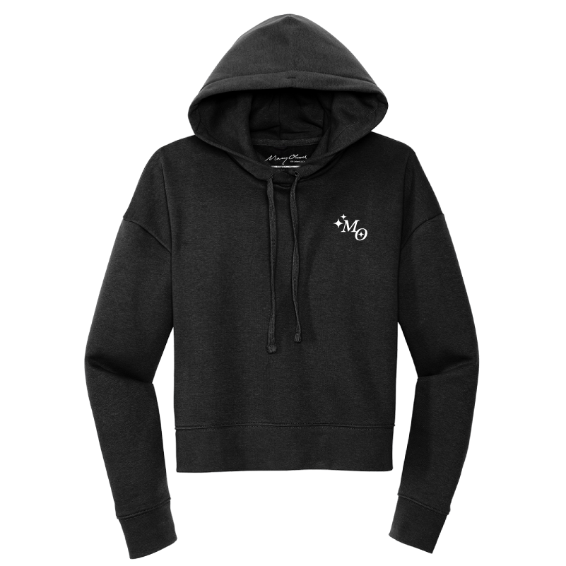 Mary Oliver Womens Suddenly and Unexpectedly Cropped Hoodie