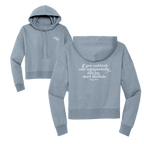 Mary Oliver Womens Suddenly and Unexpectedly Cropped Hoodie