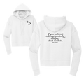 Mary Oliver Womens Suddenly and Unexpectedly Cropped Hoodie
