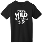 Mary Oliver Youth Precious Life T-Shirt Black