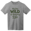 Mary Oliver Youth Precious Life T-Shirt Grey Frost