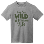 Mary Oliver Youth Precious Life T-Shirt Grey Frost