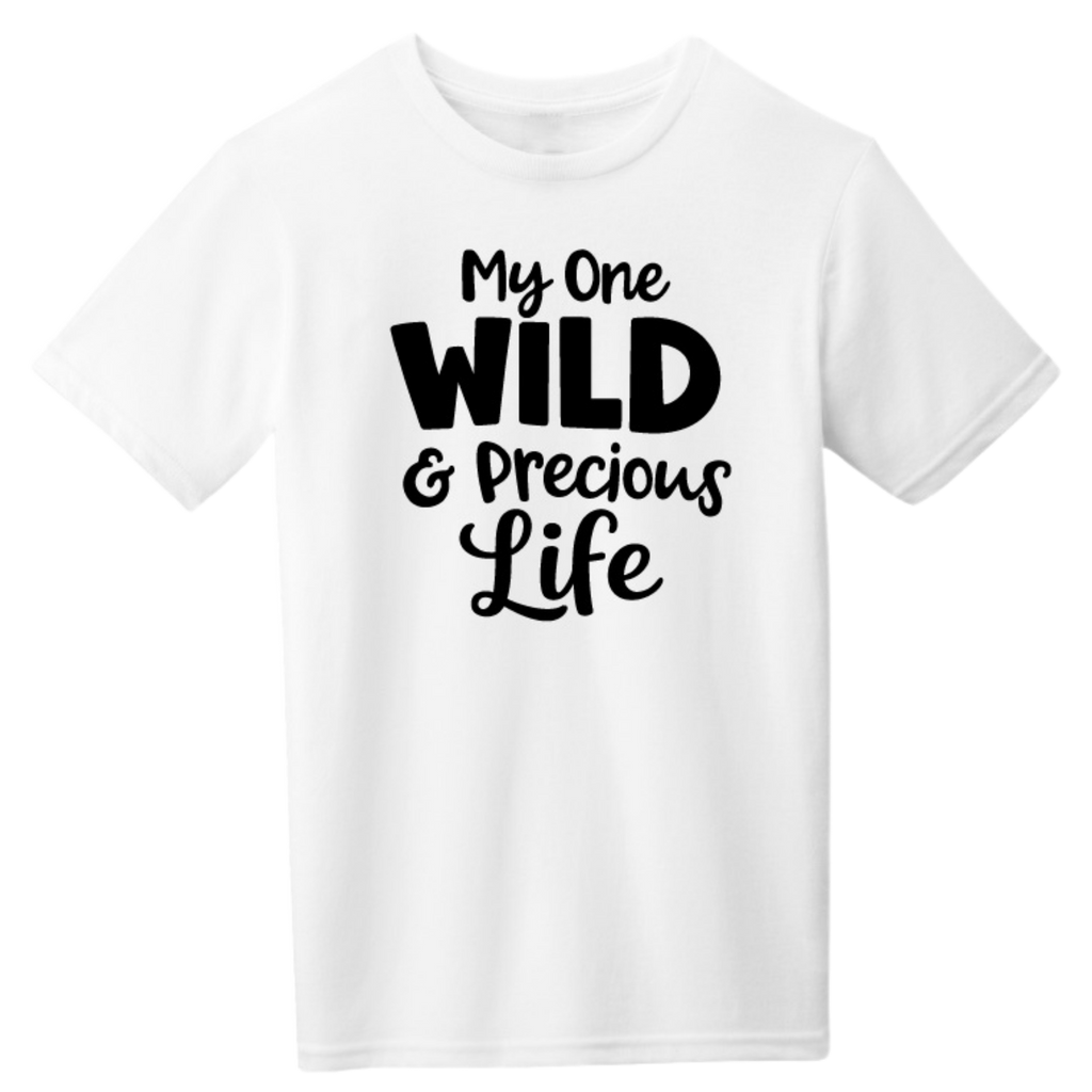 Mary Oliver Youth Precious Life T-Shirt White