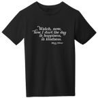 Mary Oliver Youth Watch Now T-Shirt Black