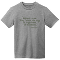 Mary Oliver Youth Watch Now T-Shirt Grey Frost