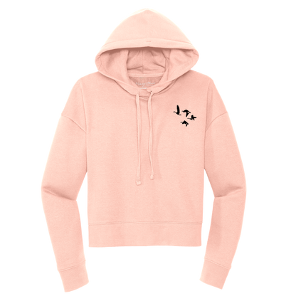 Mary Oliver Womens One Wild and Precious Life Cropped Hoodie