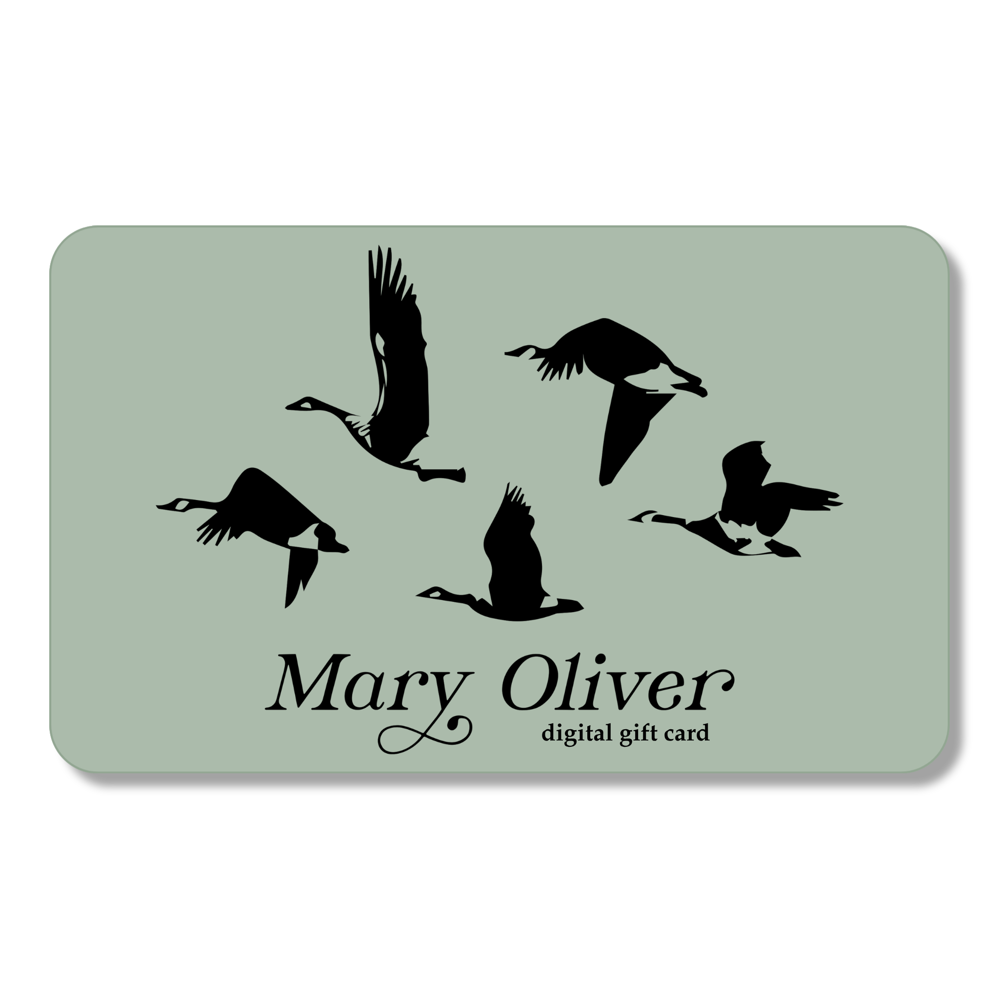 Mary Oliver Digital Gift Card
